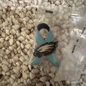 philadelphia eagles blue ribbon pin new veteran